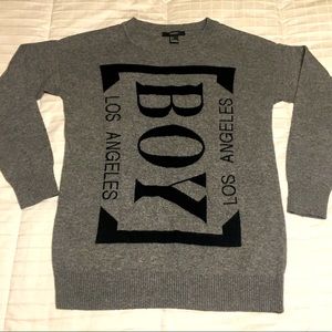 Forever 21 vintage Knit Sweater (S) “Los Angles Boy” Graphic